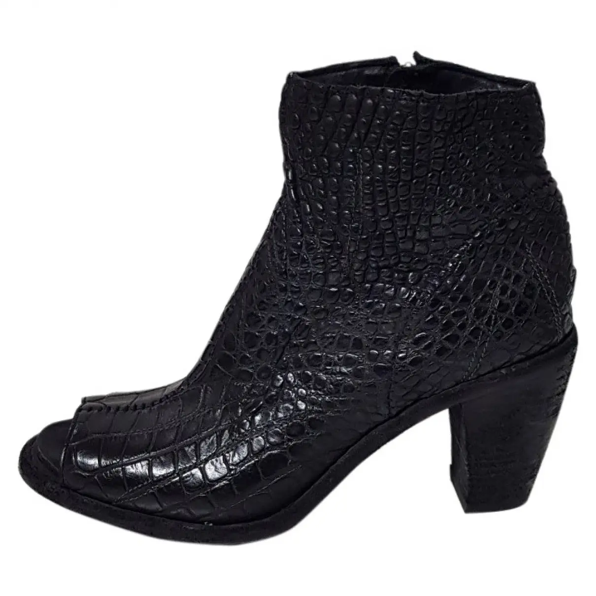 Alligator ankle boots Isaac Sellam