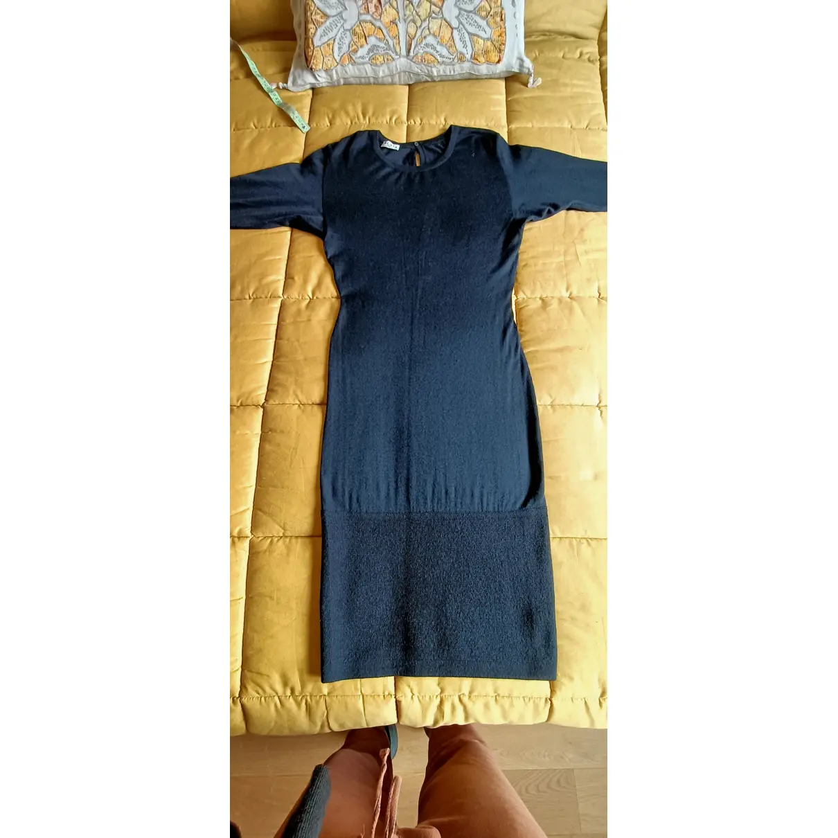 Cashmere mid-length dress Alaïa - Vintage