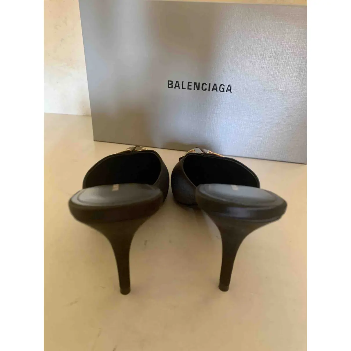 BB cloth heels Balenciaga