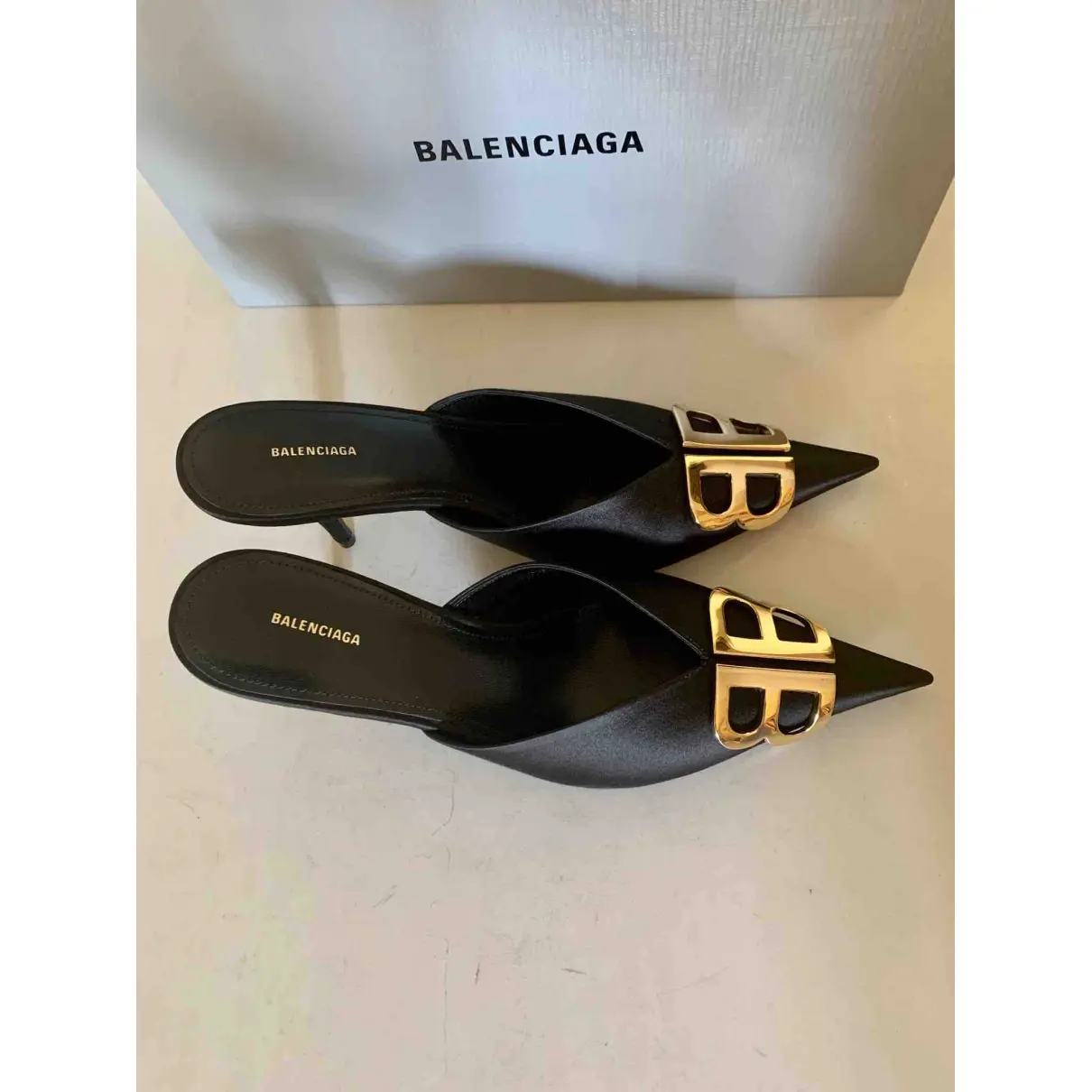 BB cloth heels Balenciaga