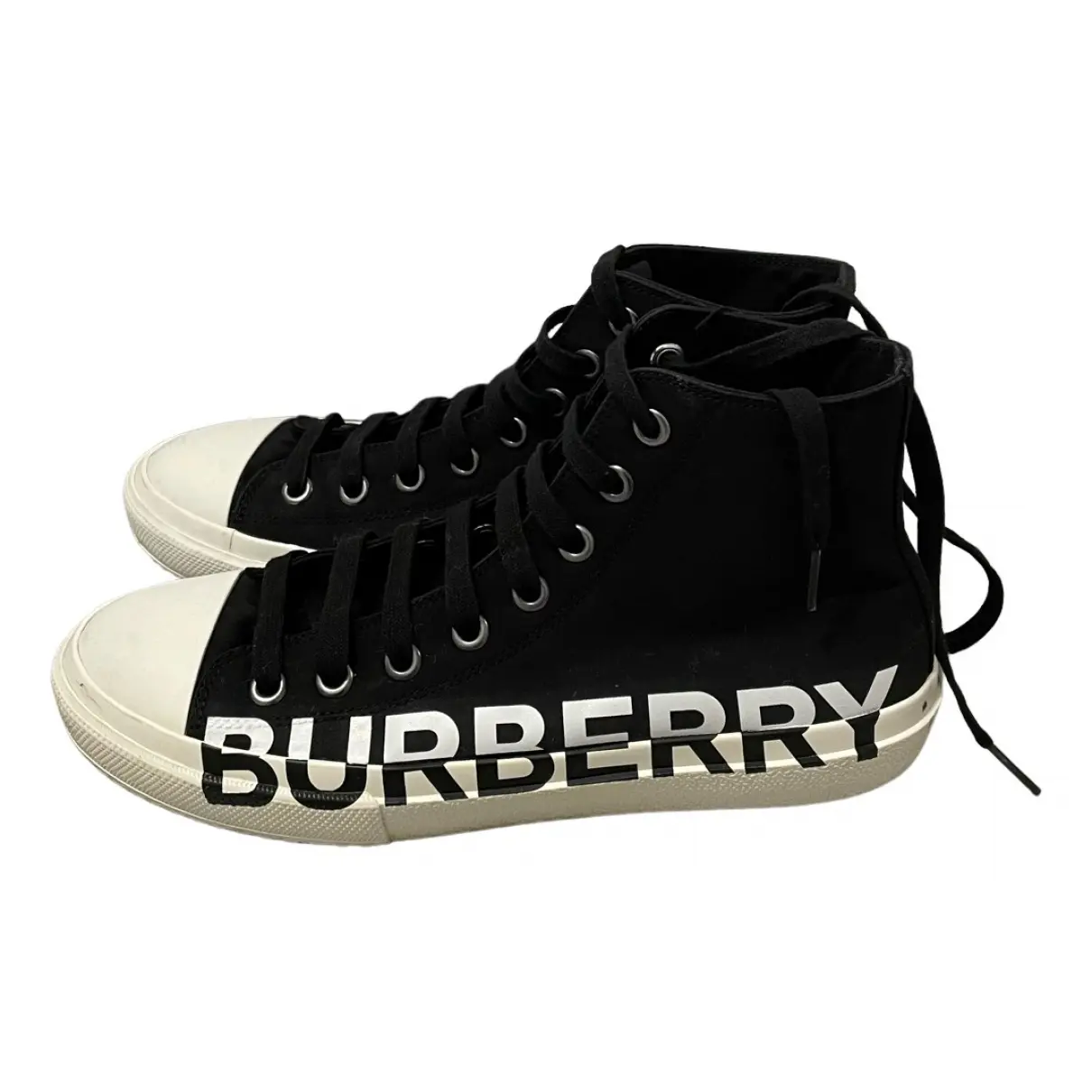 Cloth high trainers Burberry