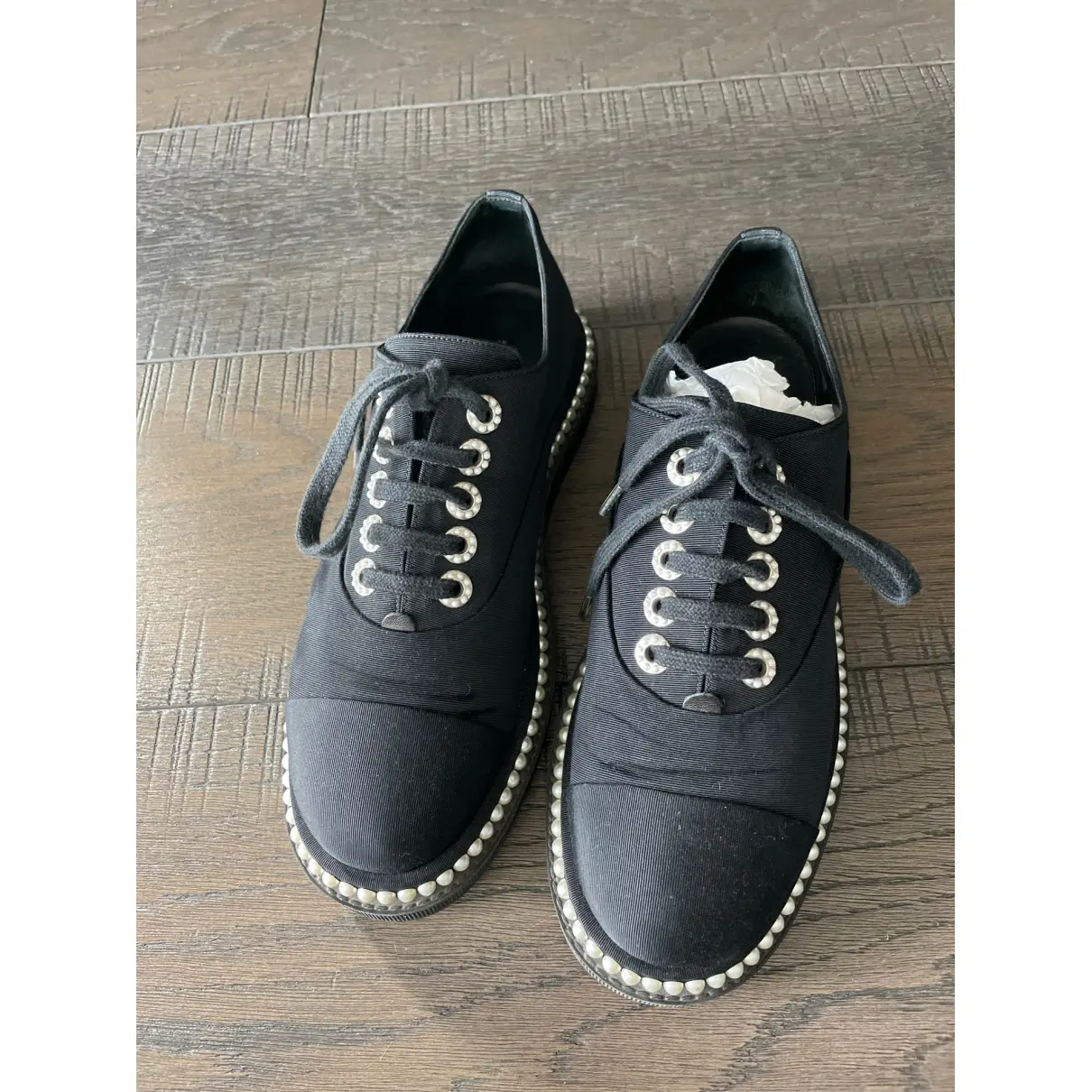 Buy Chanel Cloth lace ups online