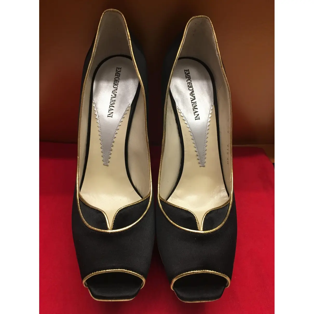 Emporio Armani Cloth heels for sale