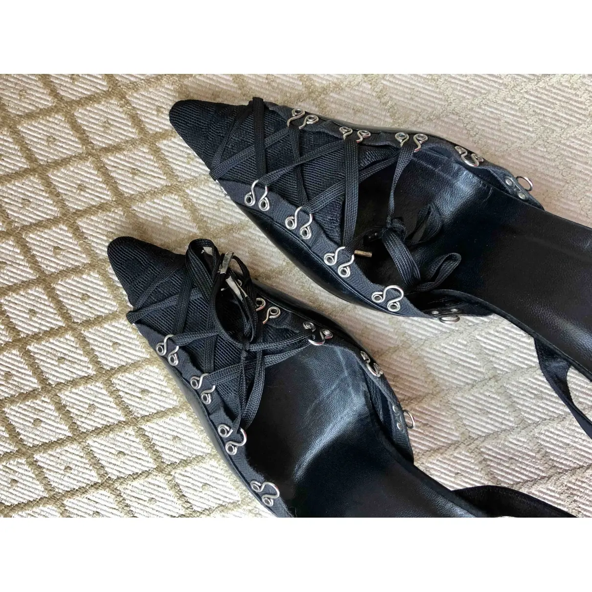 Cloth heels Galliano - Vintage