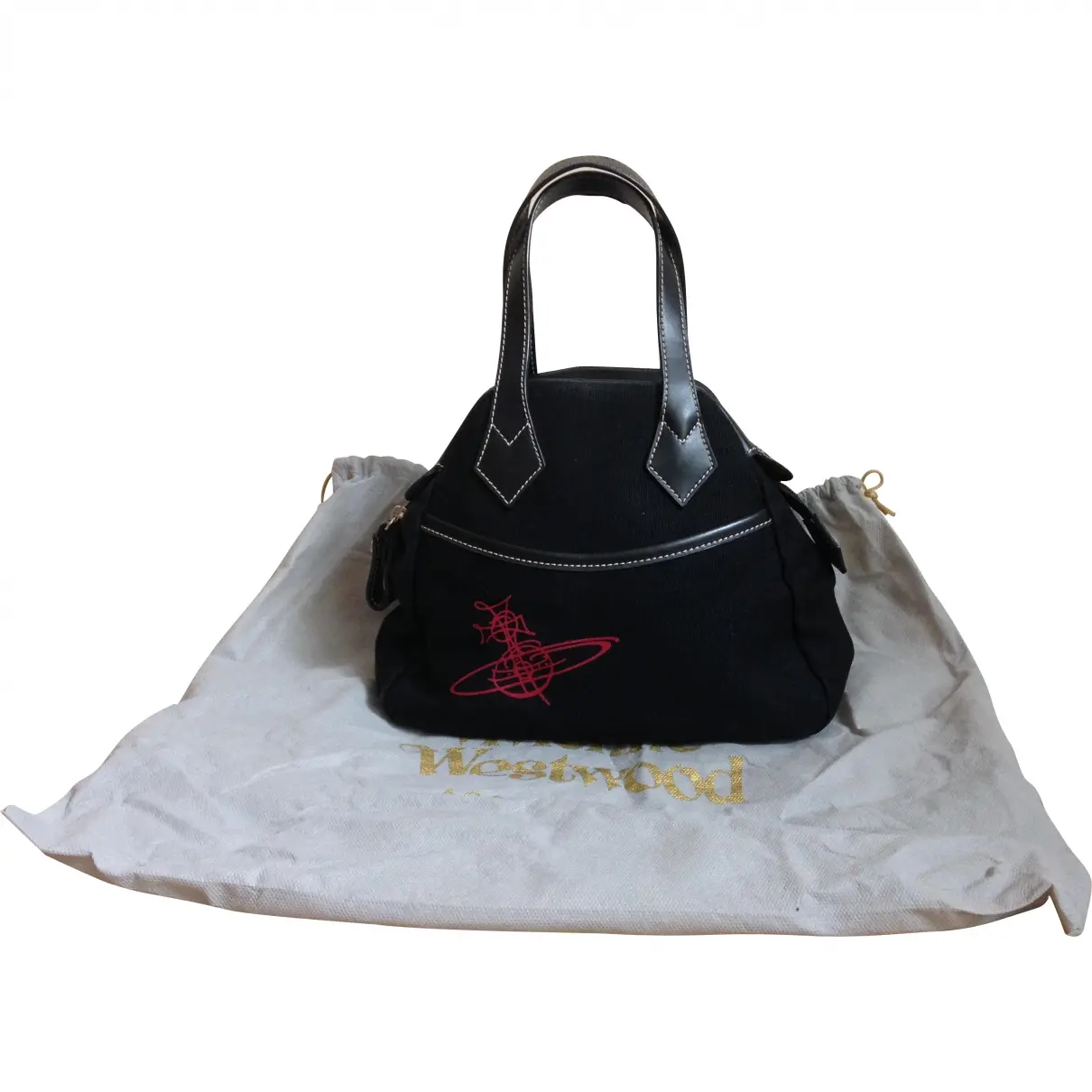 Black Cloth Handbag Vivienne Westwood