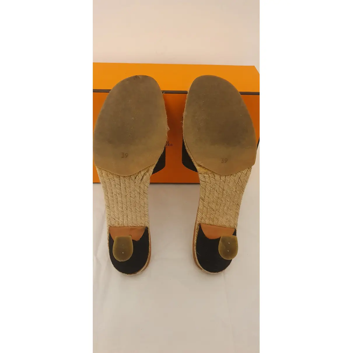 Cloth sandals Hermès