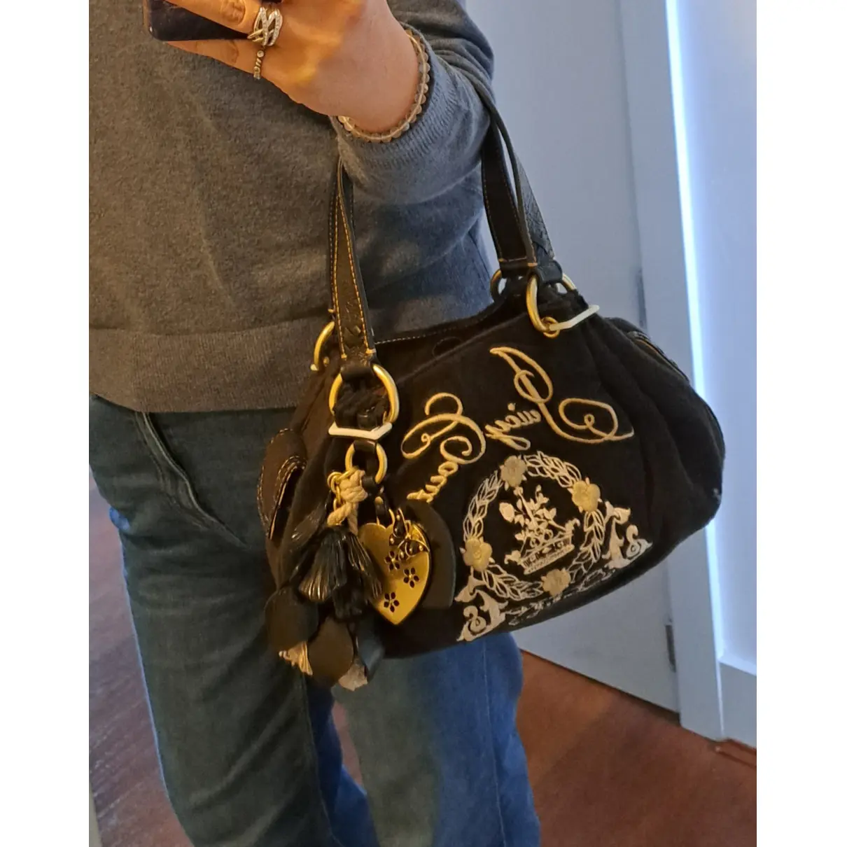 Cloth handbag Juicy Couture - Vintage