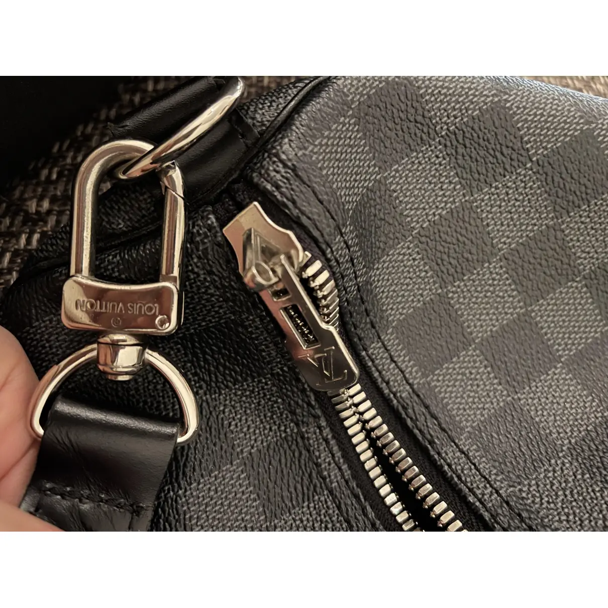 Keepall cloth travel bag Louis Vuitton