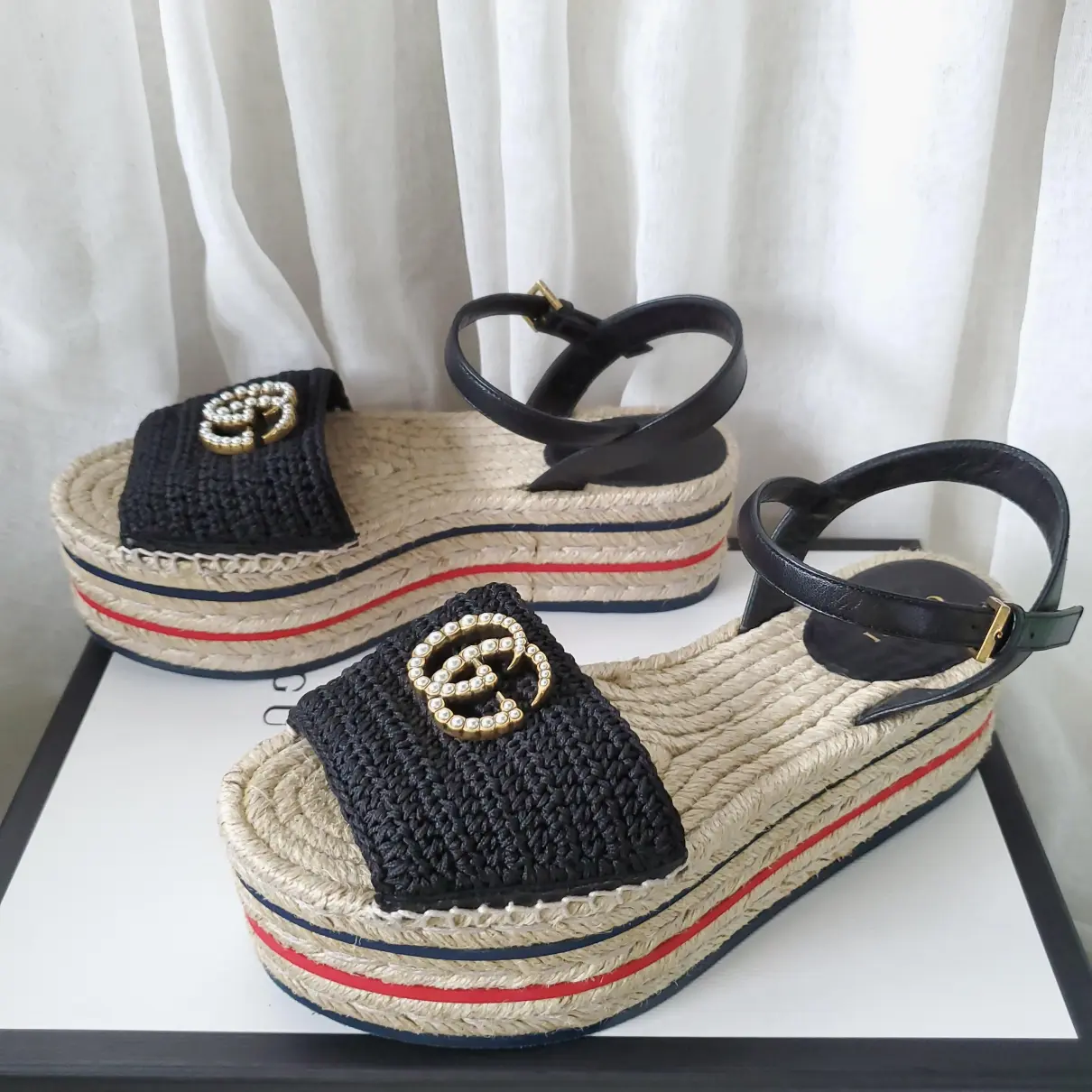 Buy Gucci Lilibeth cloth sandal online
