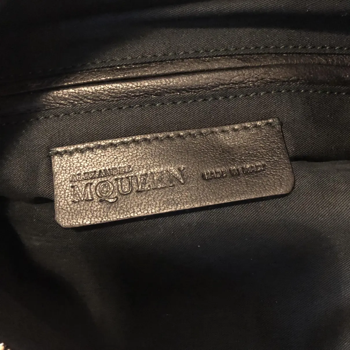 Buy Alexander McQueen Manta cloth clutch bag online