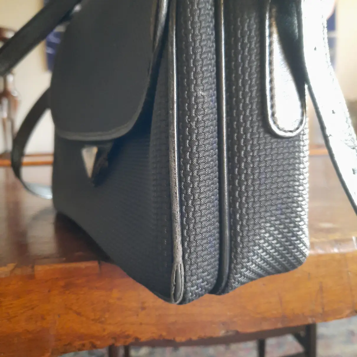 Messenger cloth handbag Yves Saint Laurent
