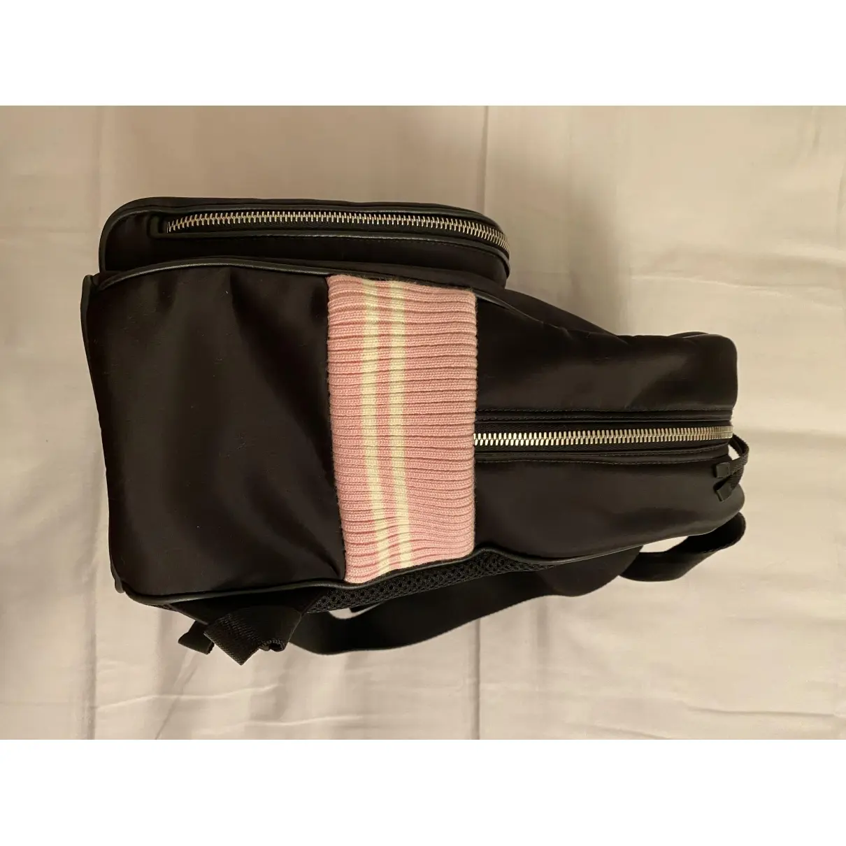 Cloth backpack Miu Miu