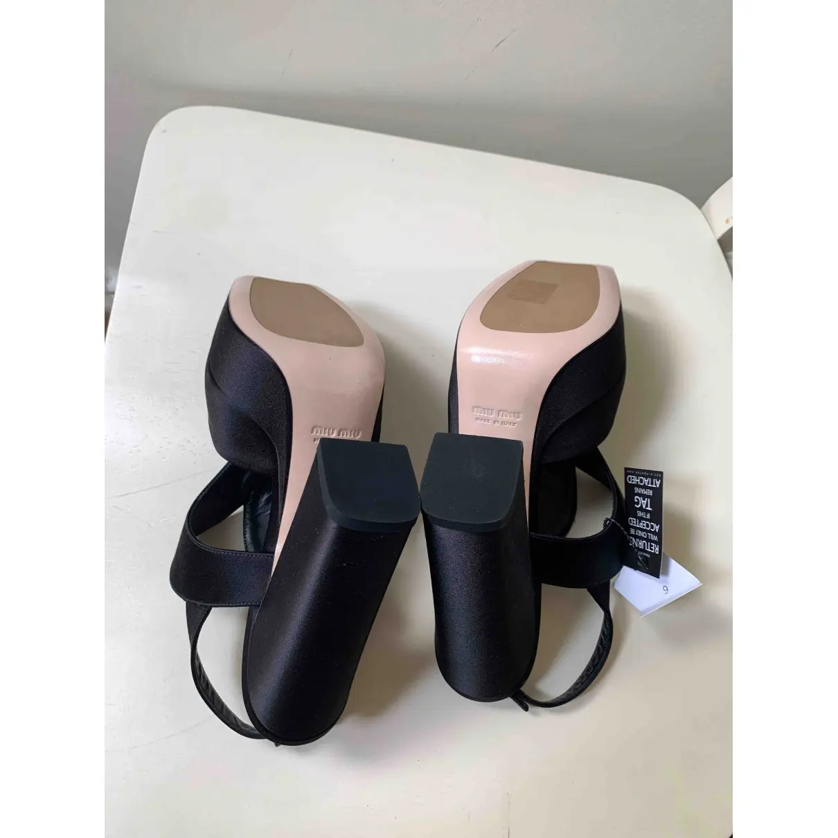 Cloth heels Miu Miu