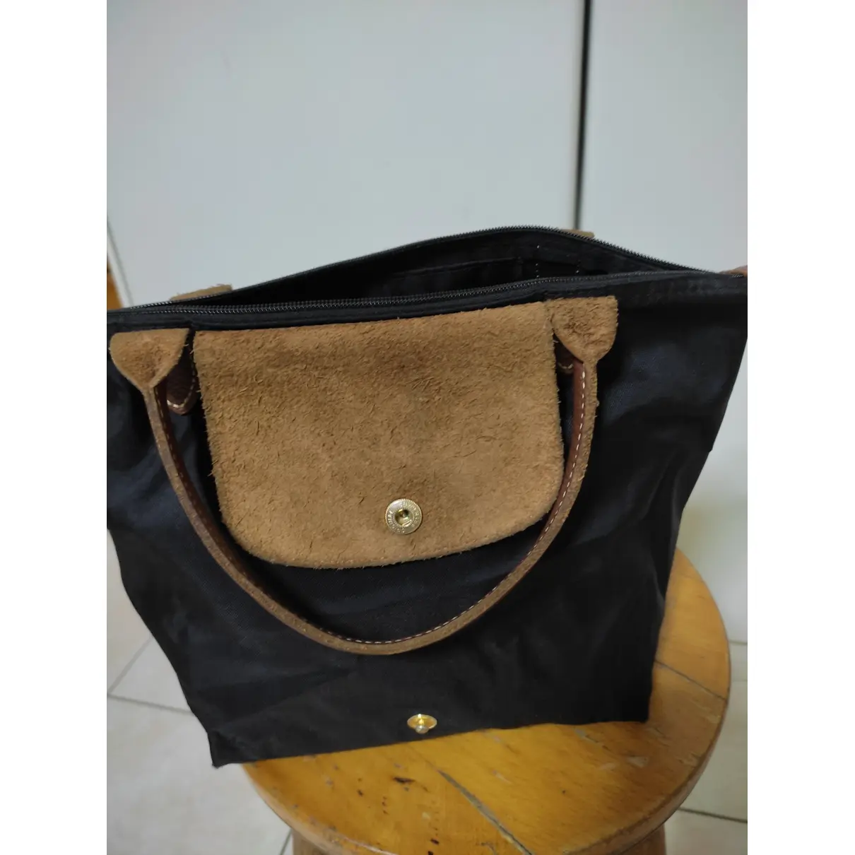 Pliage cloth handbag Longchamp - Vintage
