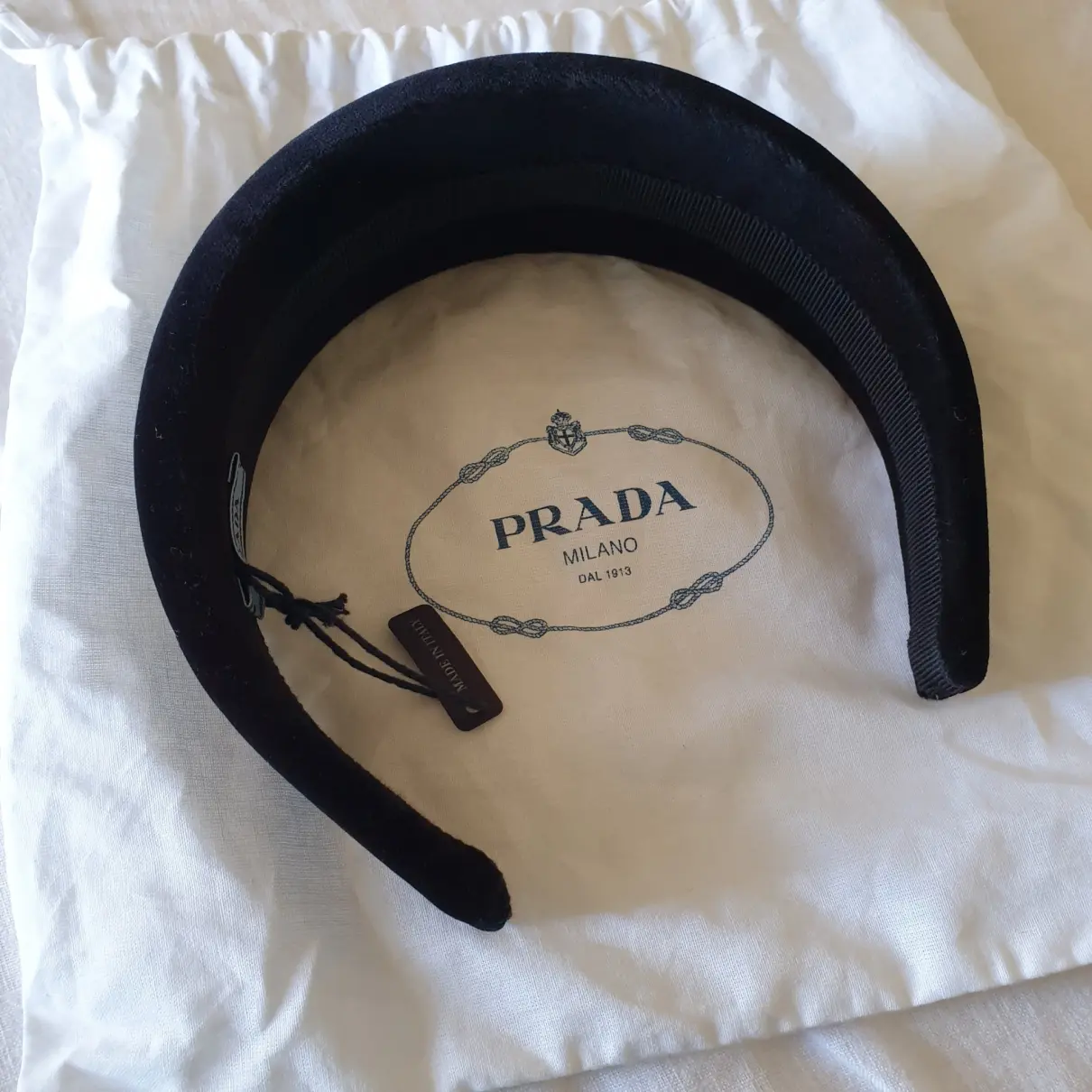 Cloth hair accessory Prada