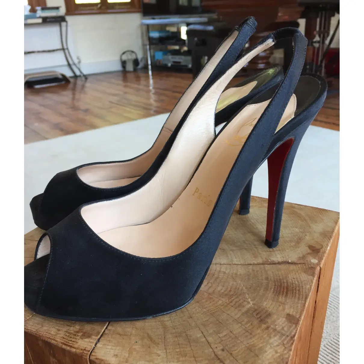 Private Number cloth heels Christian Louboutin