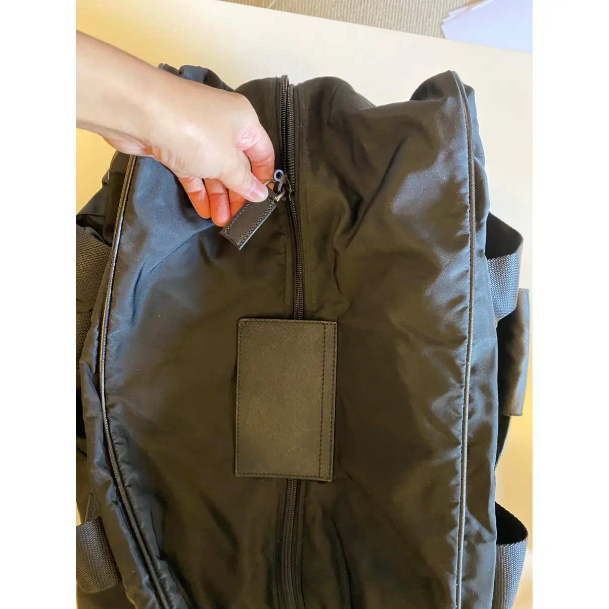 Re-Nylon cloth travel bag Prada