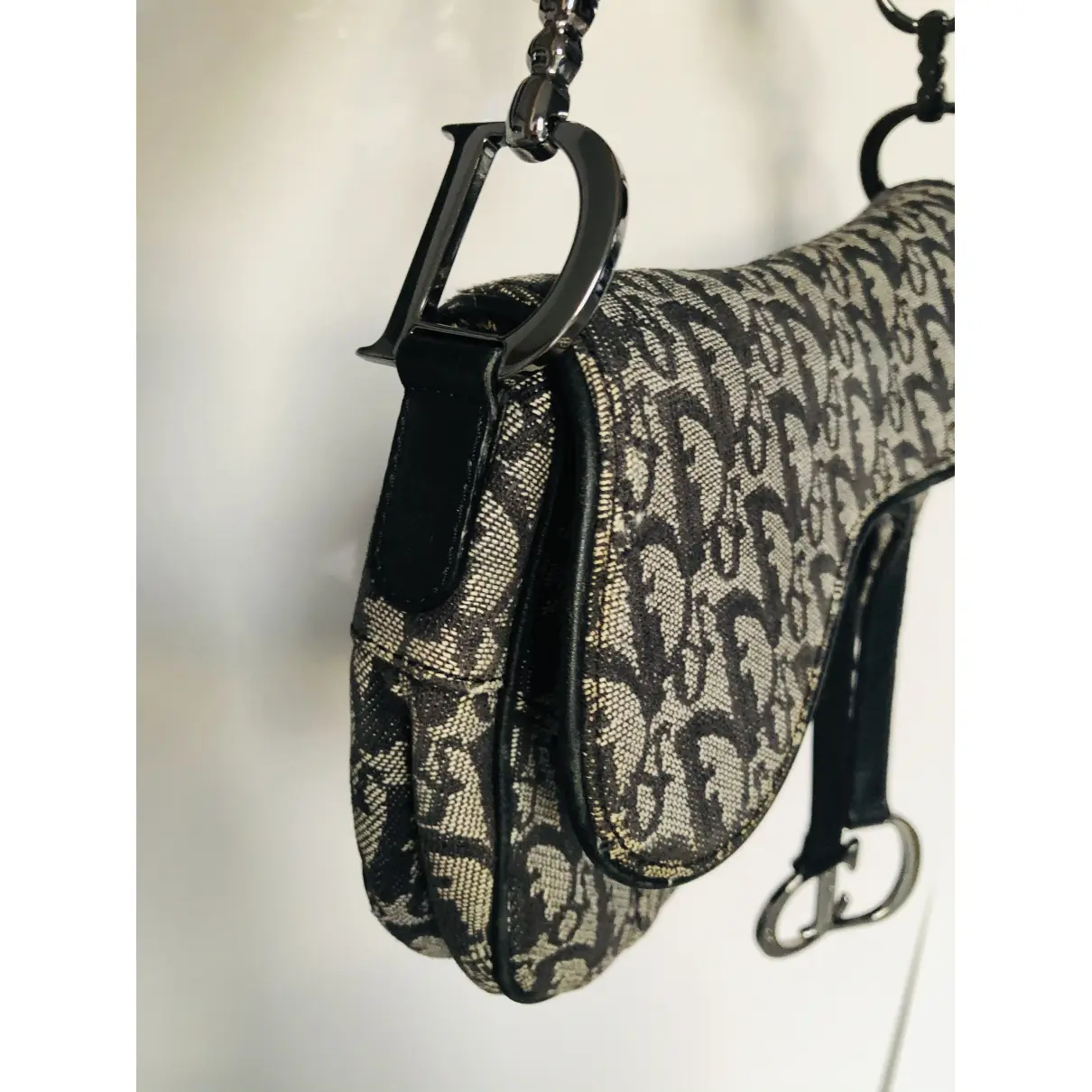 Saddle cloth handbag Dior - Vintage