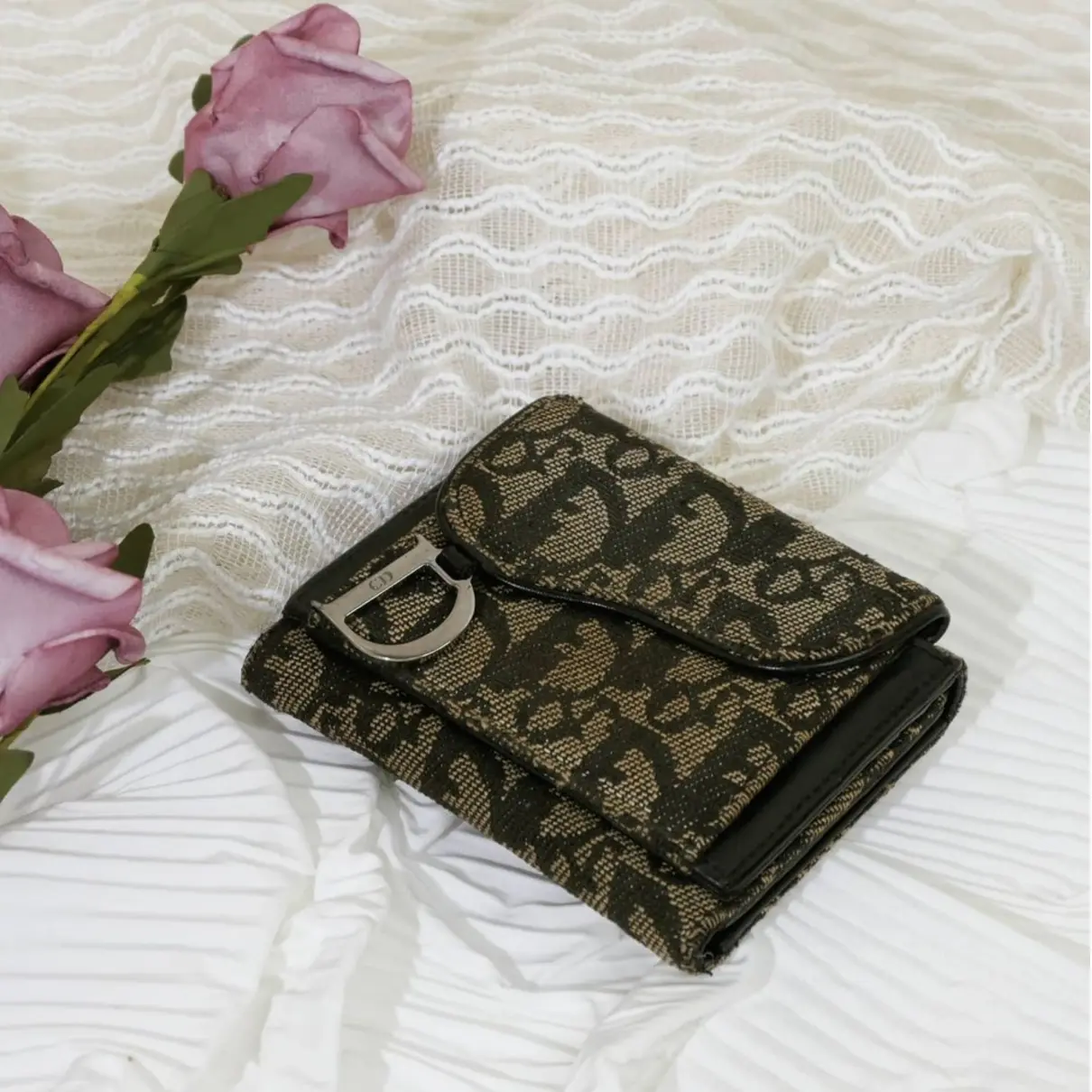 Buy Dior Saddle cloth wallet online - Vintage