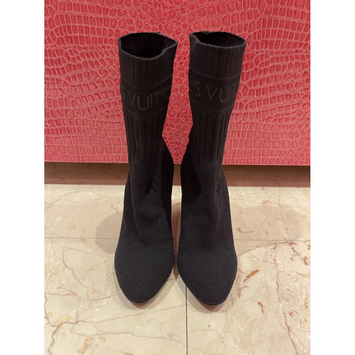 Silhouette cloth ankle boots Louis Vuitton