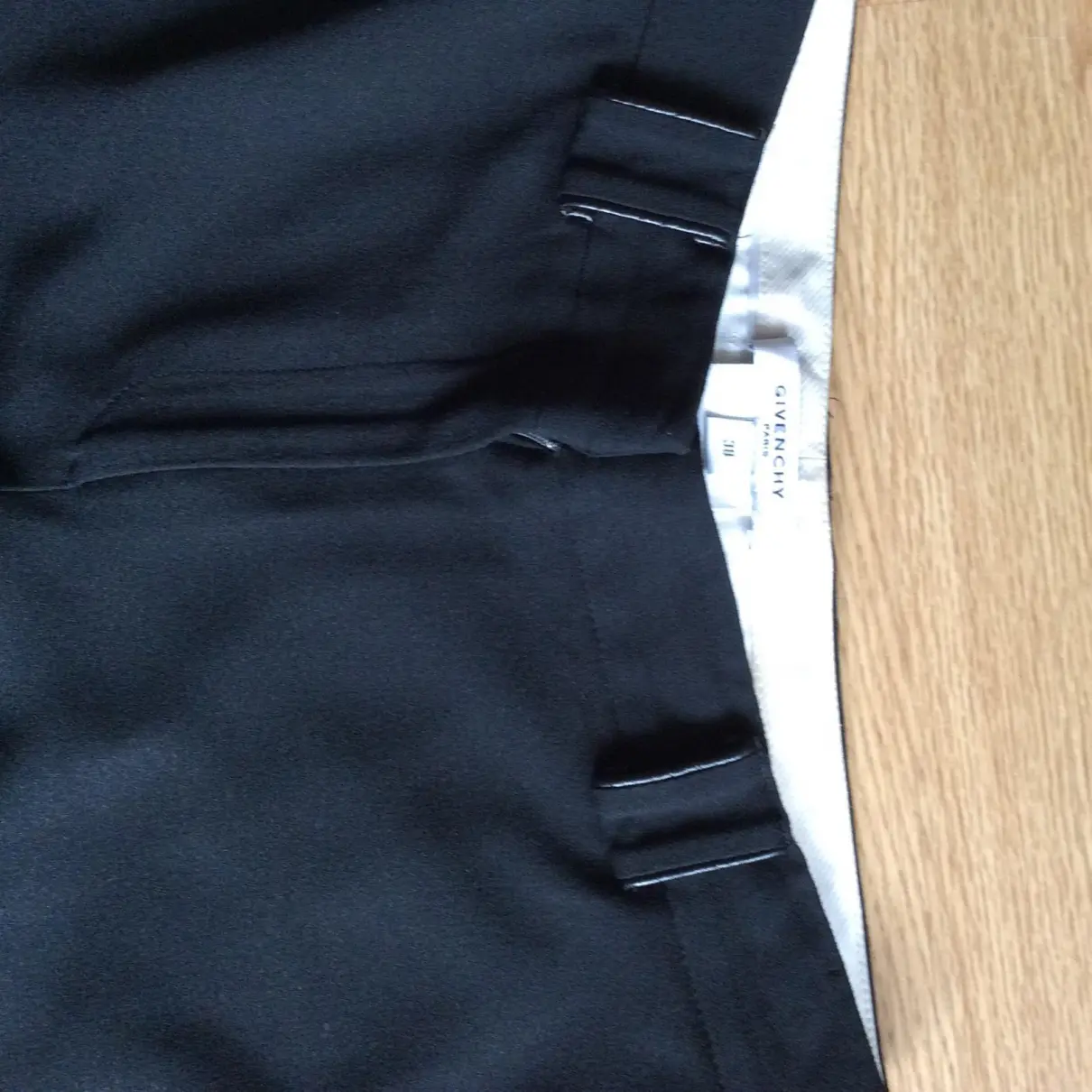 Buy Givenchy Black Cloth Trousers online