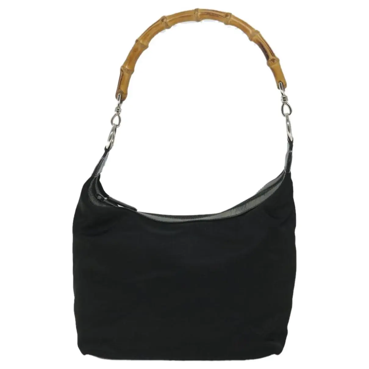 Buy Gucci Vintage Bamboo Hobo cloth handbag online - Vintage