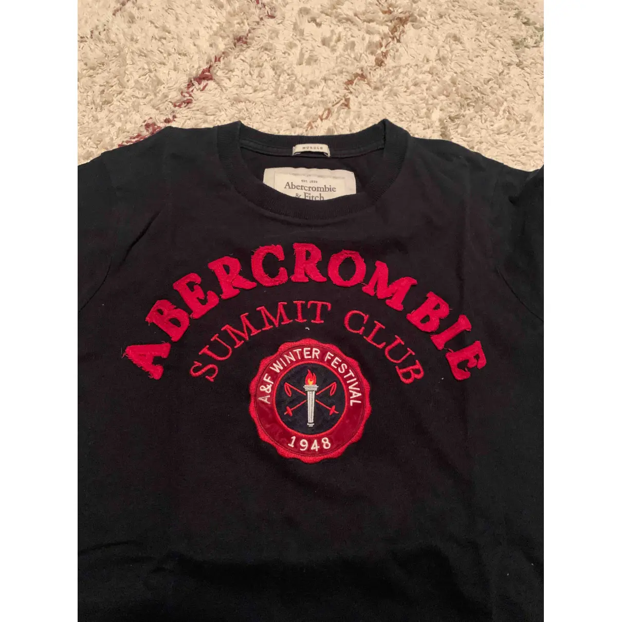 Black Cotton T-shirt Abercrombie & Fitch