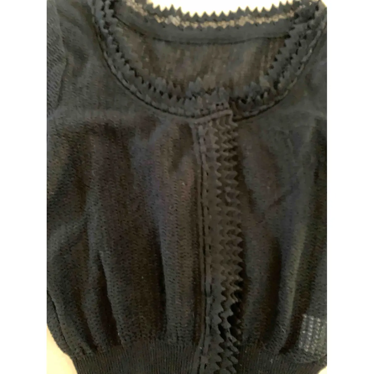 Black Cotton Knitwear Alaïa