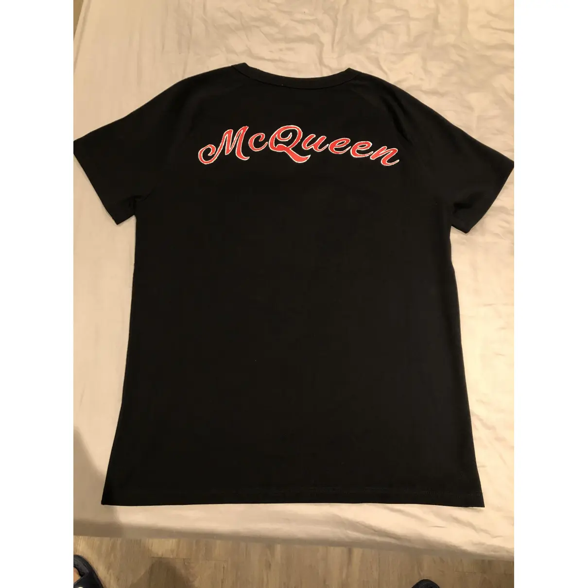 Buy Alexander McQueen Black Cotton T-shirt online