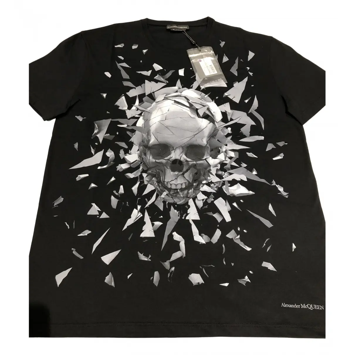 Black Cotton T-shirt Alexander McQueen