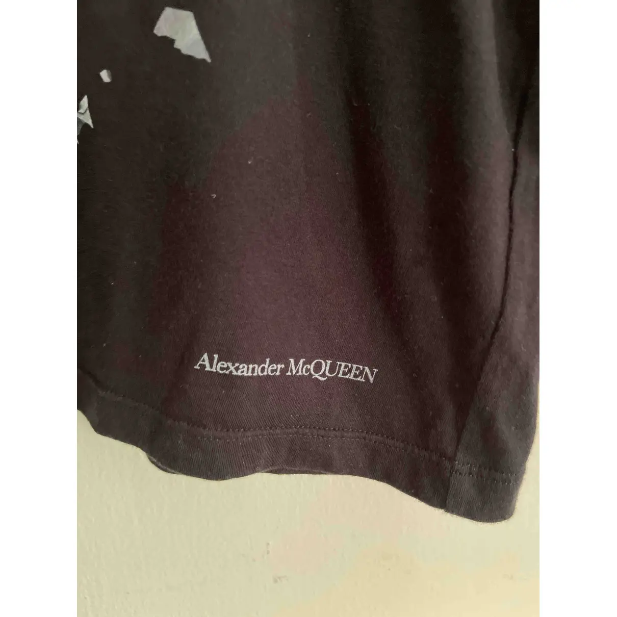 Black Cotton T-shirt Alexander McQueen