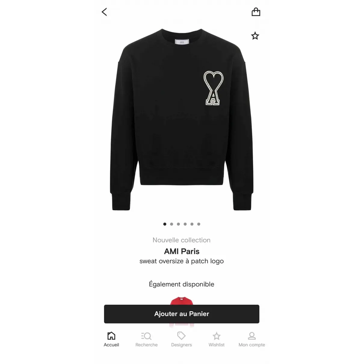 Buy Ami Black Cotton Knitwear & Sweatshirt online