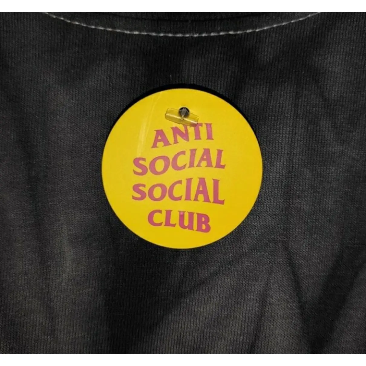 Black Cotton T-shirt Anti Social Social Club