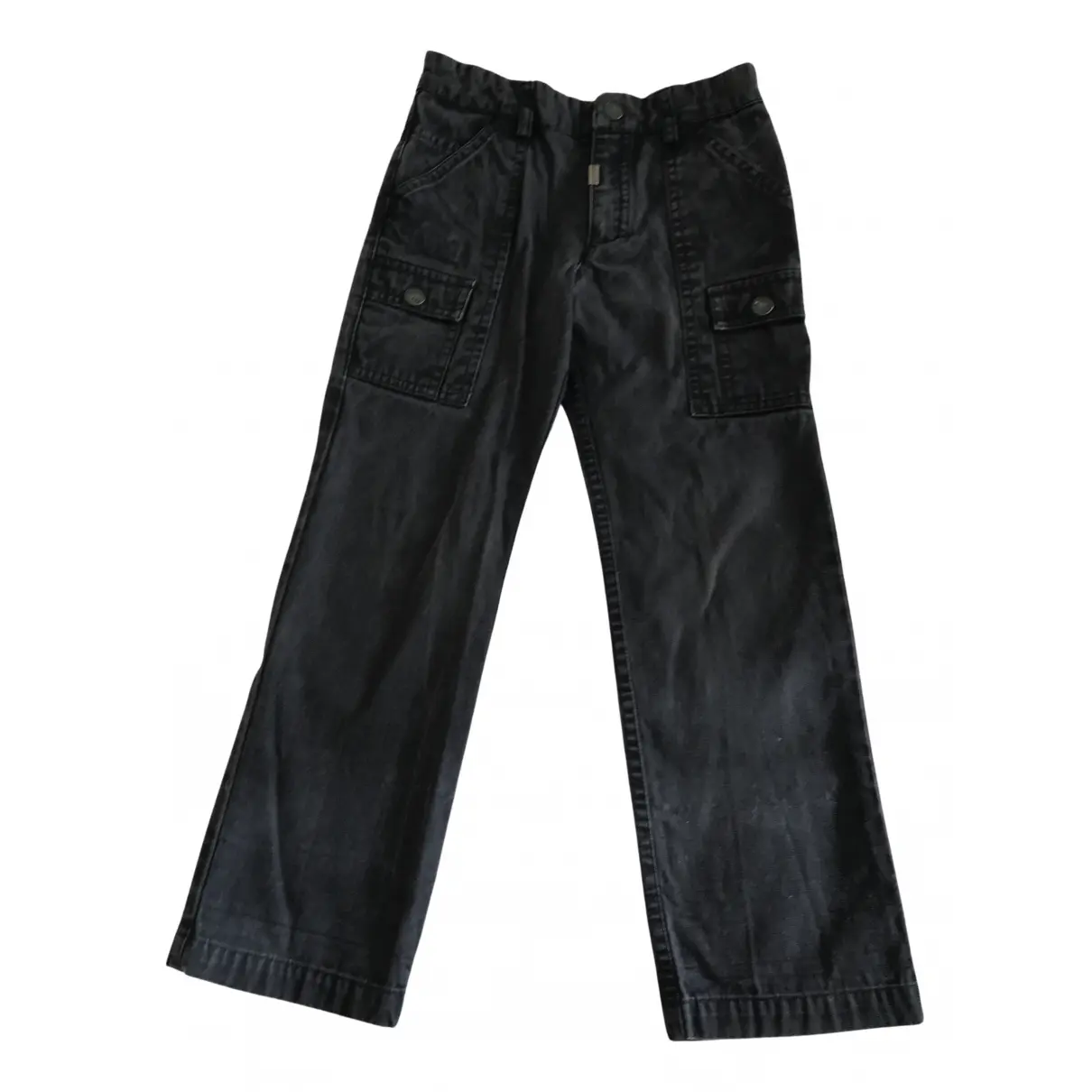 Black Cotton Trousers Baby Dior