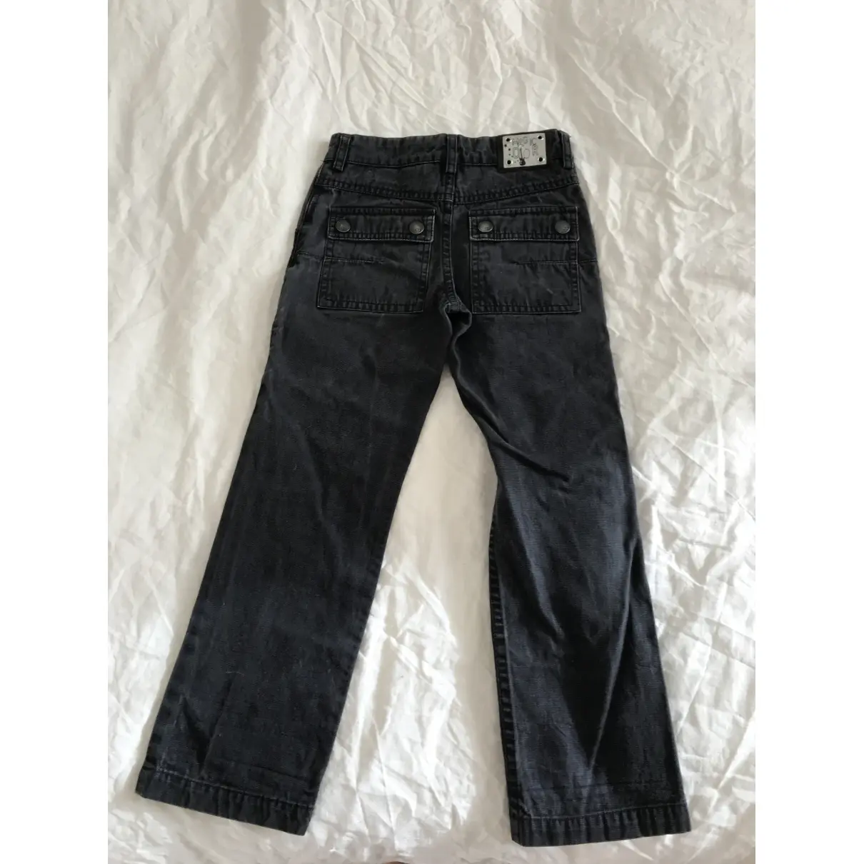 Buy Baby Dior Black Cotton Trousers online