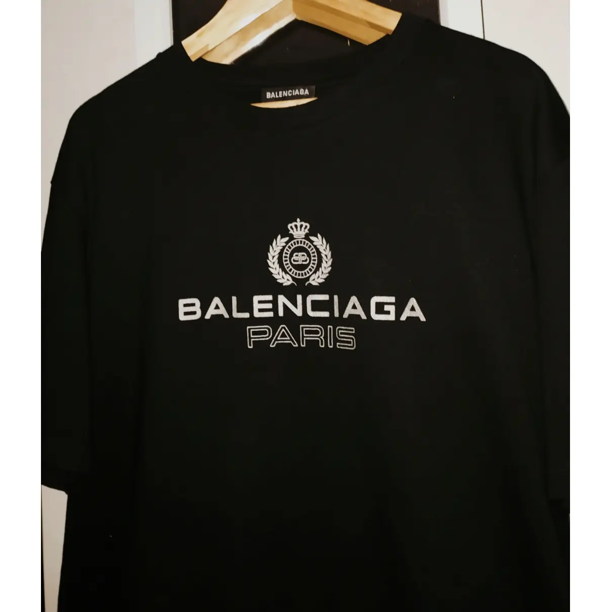 Black Cotton T-shirt Balenciaga