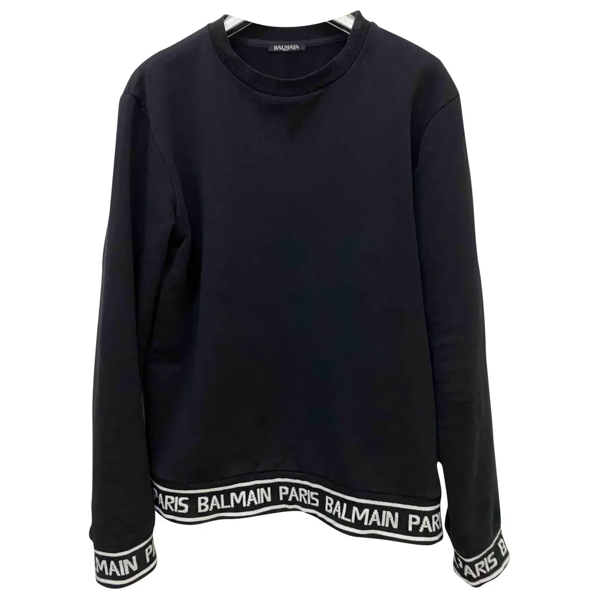 Black Cotton Knitwear & Sweatshirt Balmain