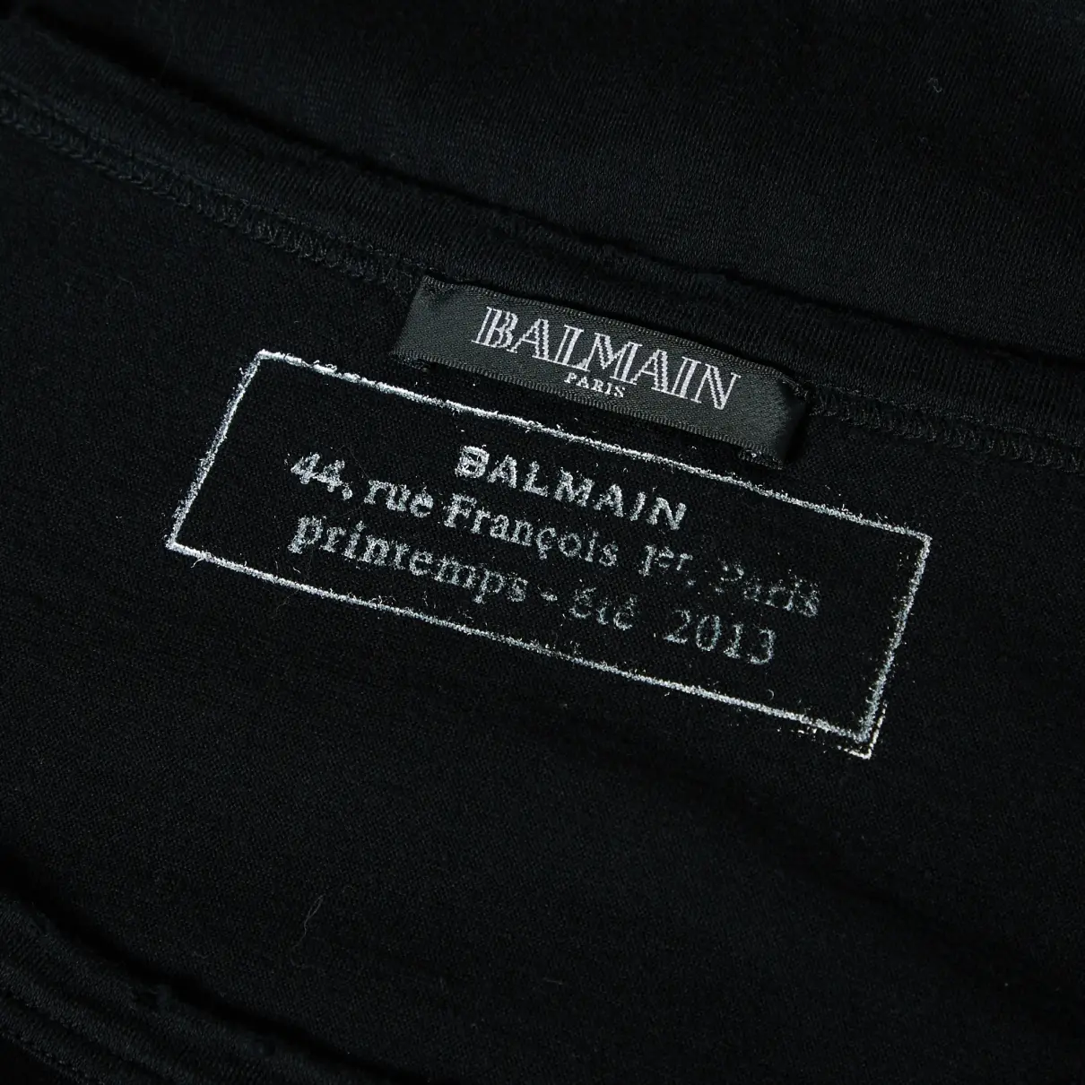 Buy Balmain Black Cotton T-shirt online