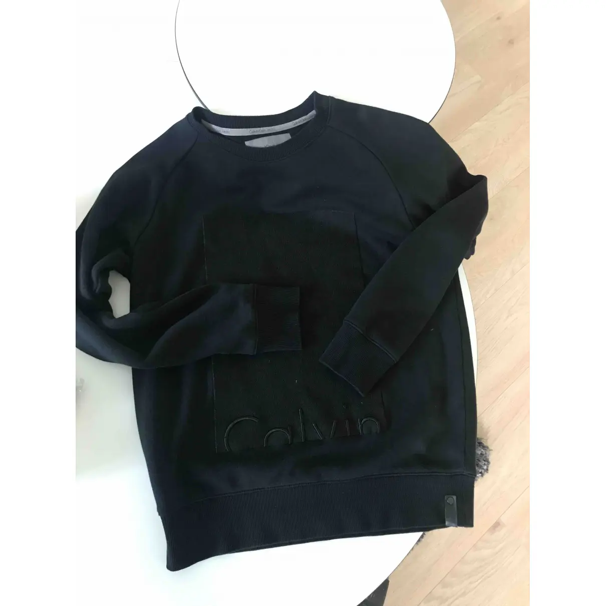 Black Cotton Knitwear & Sweatshirt Calvin Klein
