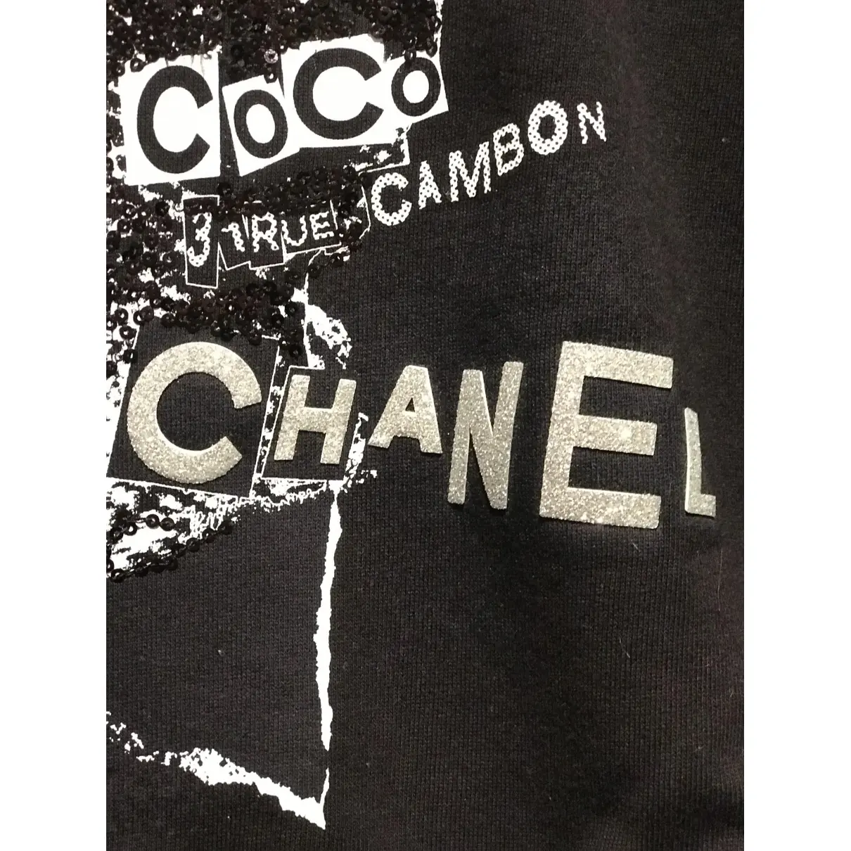 Black Cotton Knitwear Chanel