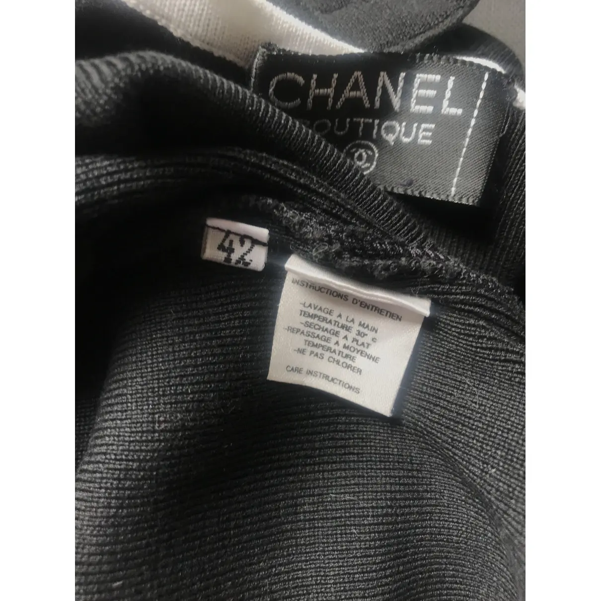 Buy Chanel Black Cotton Top online - Vintage