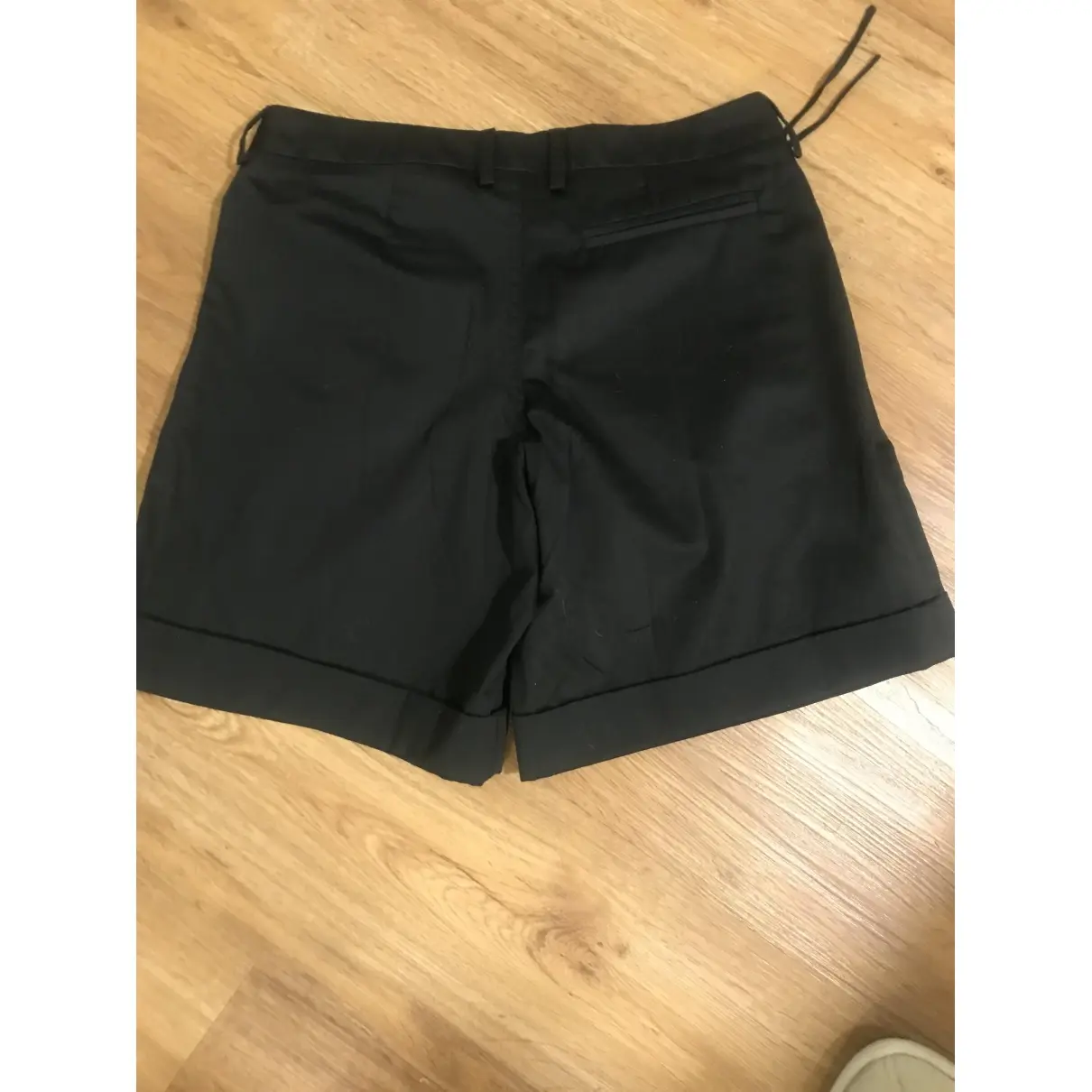 Davidelfin Black Cotton Shorts for sale