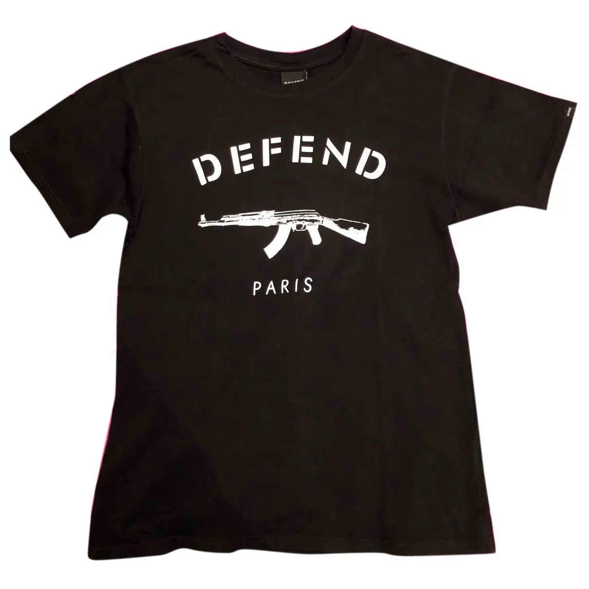 Black Cotton Top Defend Paris