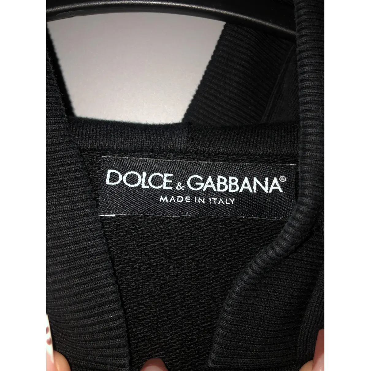 Buy Dolce & Gabbana Black Cotton Knitwear & Sweatshirt online