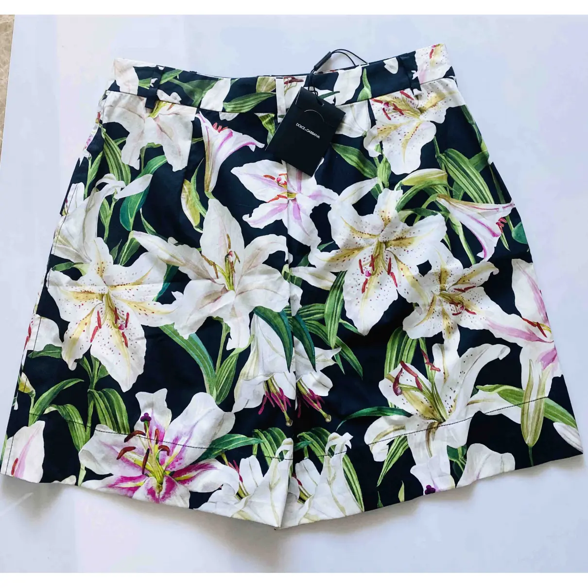 Buy Dolce & Gabbana Black Cotton Shorts online
