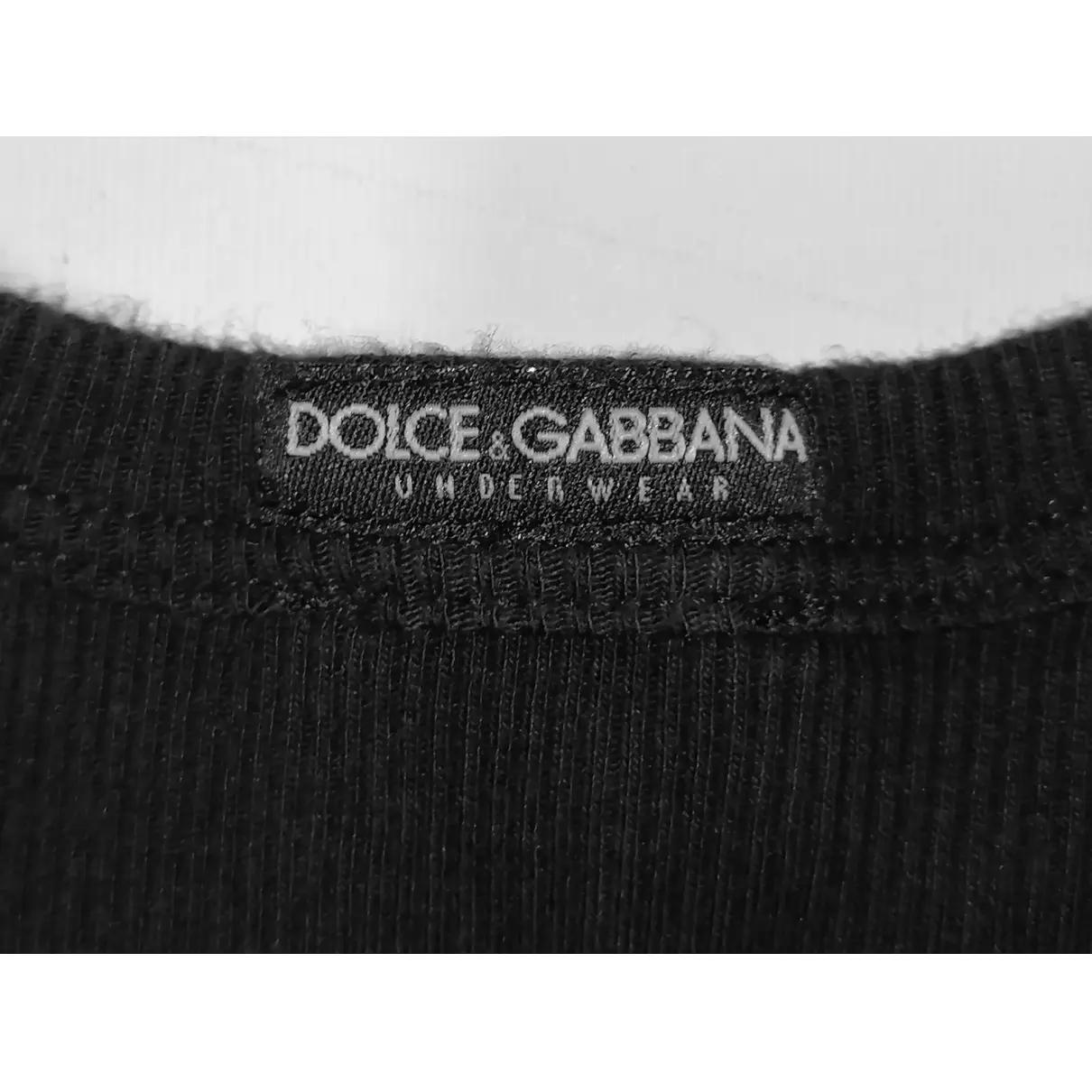 Black Cotton T-shirt Dolce & Gabbana - Vintage
