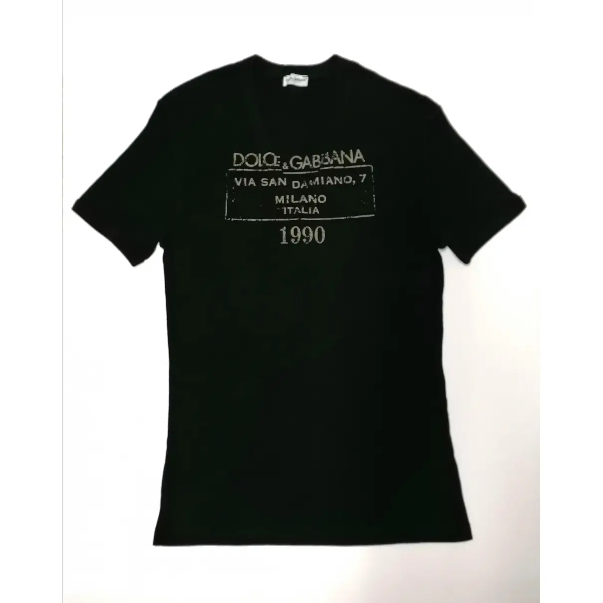 Black Cotton T-shirt Dolce & Gabbana - Vintage