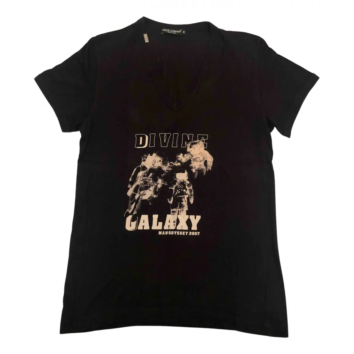 Black Cotton T-shirt Dolce & Gabbana