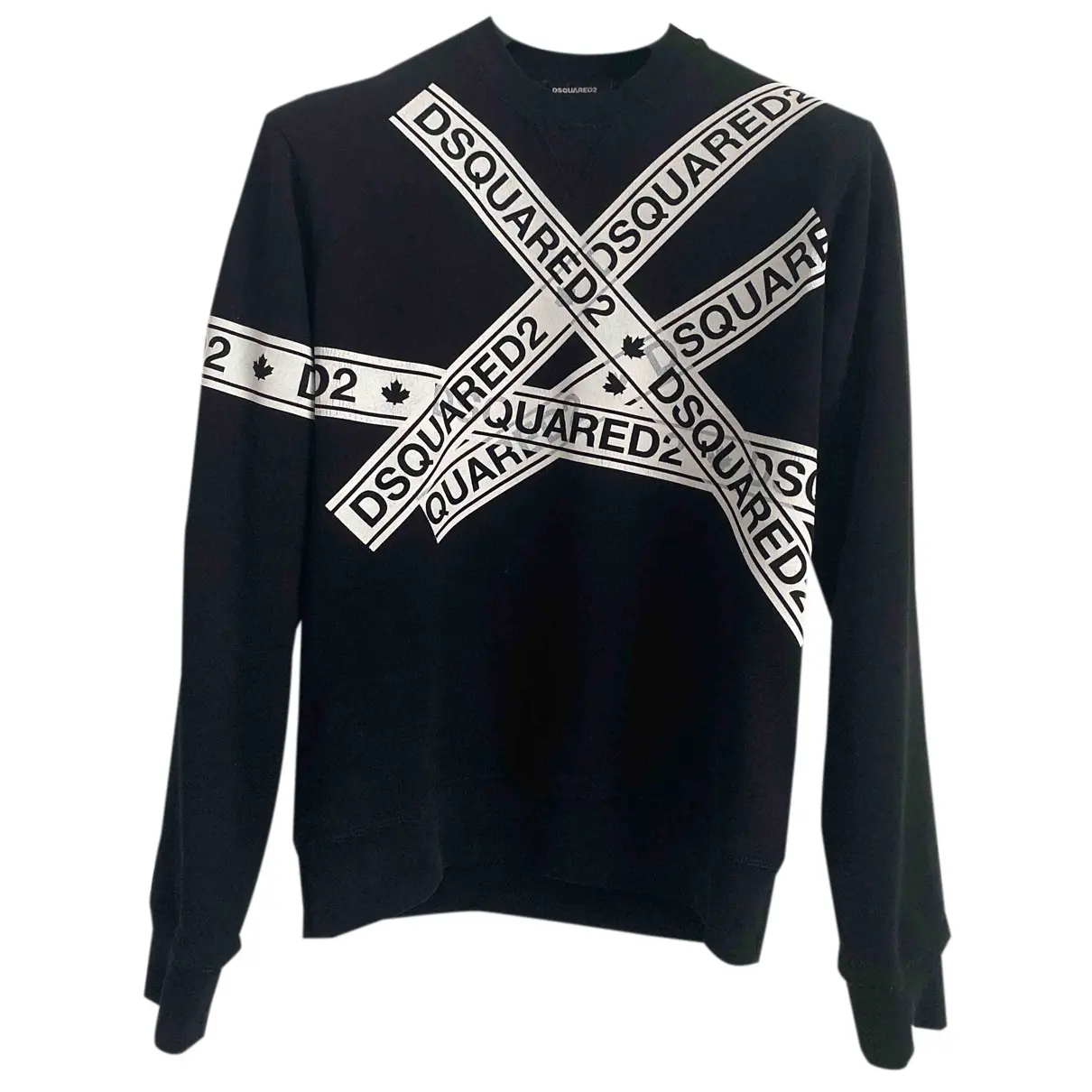 Black Cotton Knitwear & Sweatshirt Dsquared2