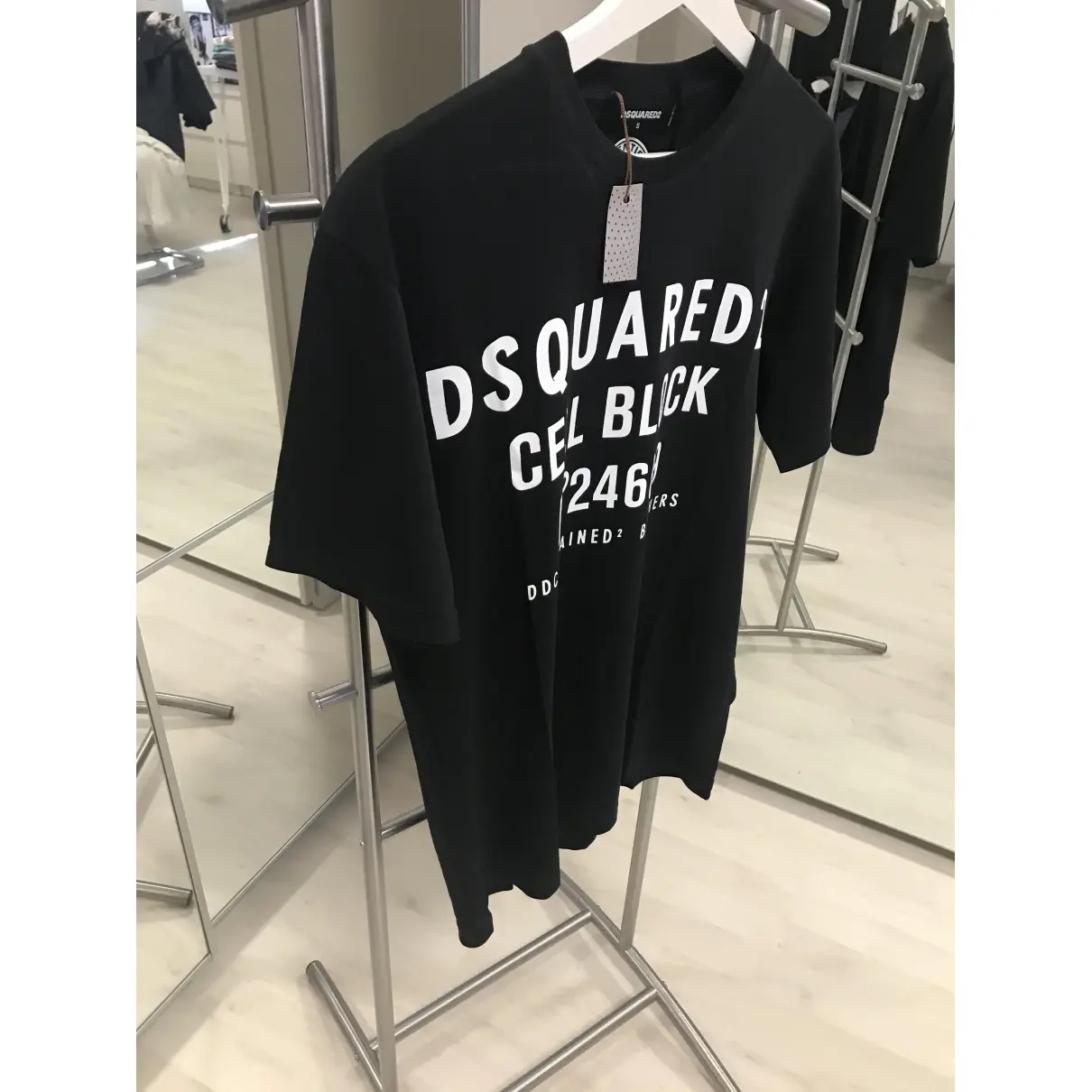 Black Cotton T-shirt Dsquared2